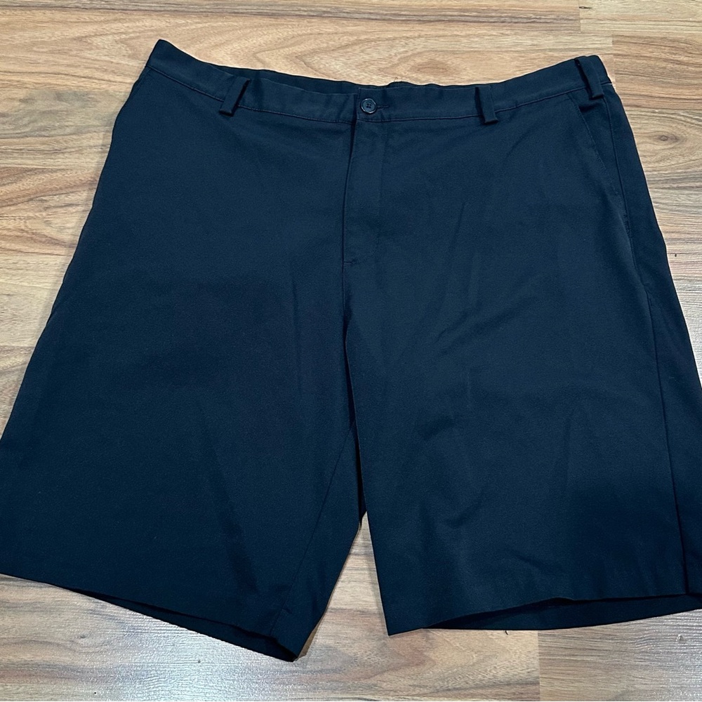 Adidas Shorts Men's 38 Black Athleisure Golf Lounge Lightweight 10” Inseam
